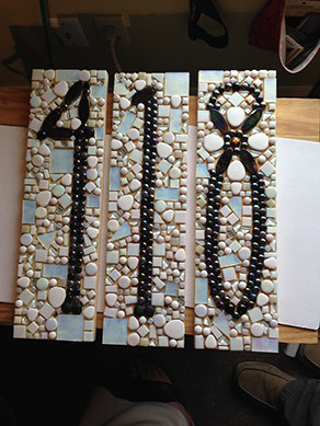 House numbers in progress - Vicki Dodge