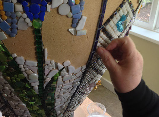 The Jardinière in progress - Vicki Dodge